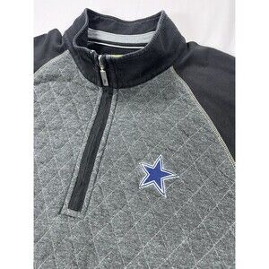 Tommy Bahama NFL Gridiron 1/4 ZIP Dallas Cowboys Pullover Sweater Quilted 3XL